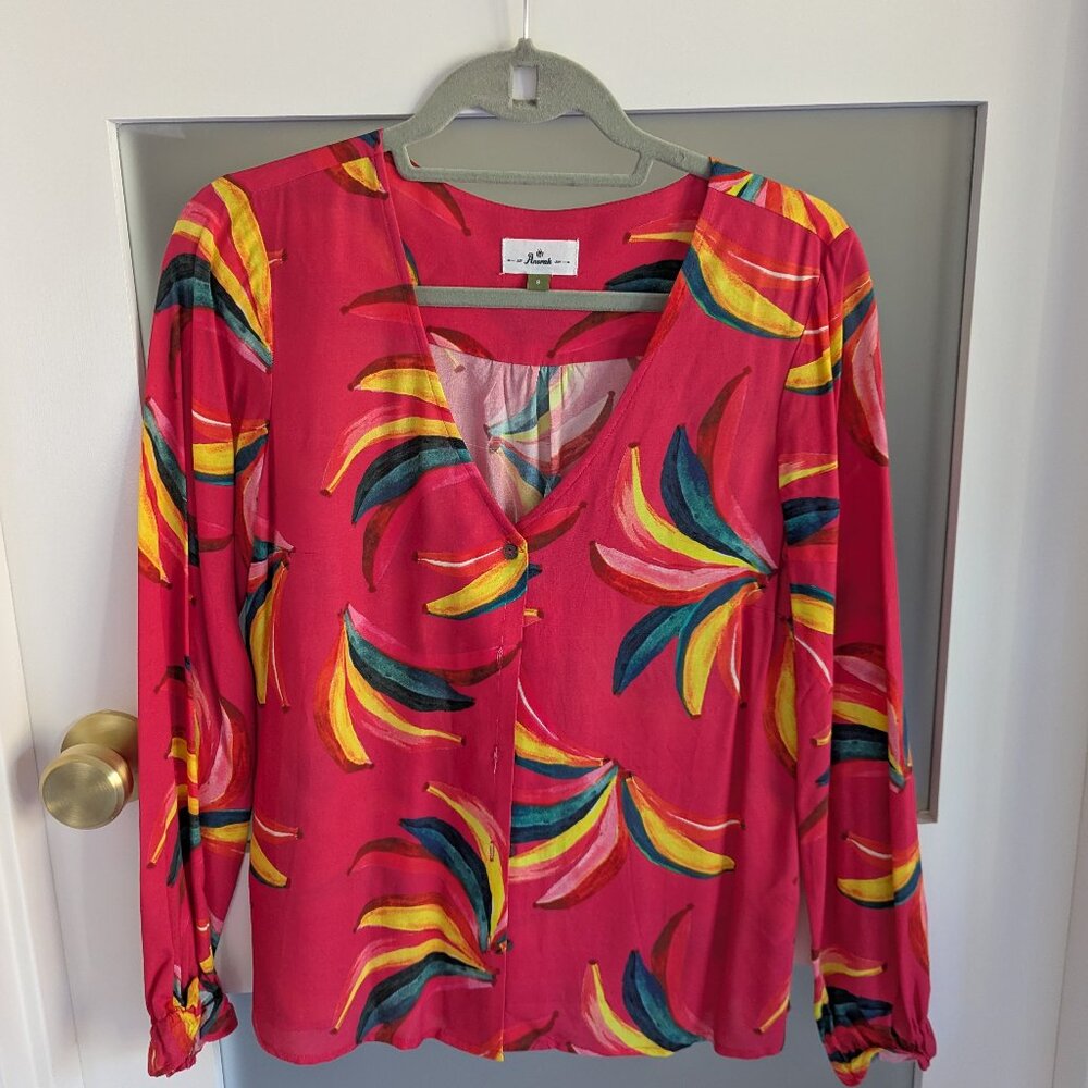 Anorak UK Bananas Cherry Top Size 8, Never Worn